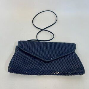 Vintage Whiting & Davis Navy Blue Metal Mesh Purse